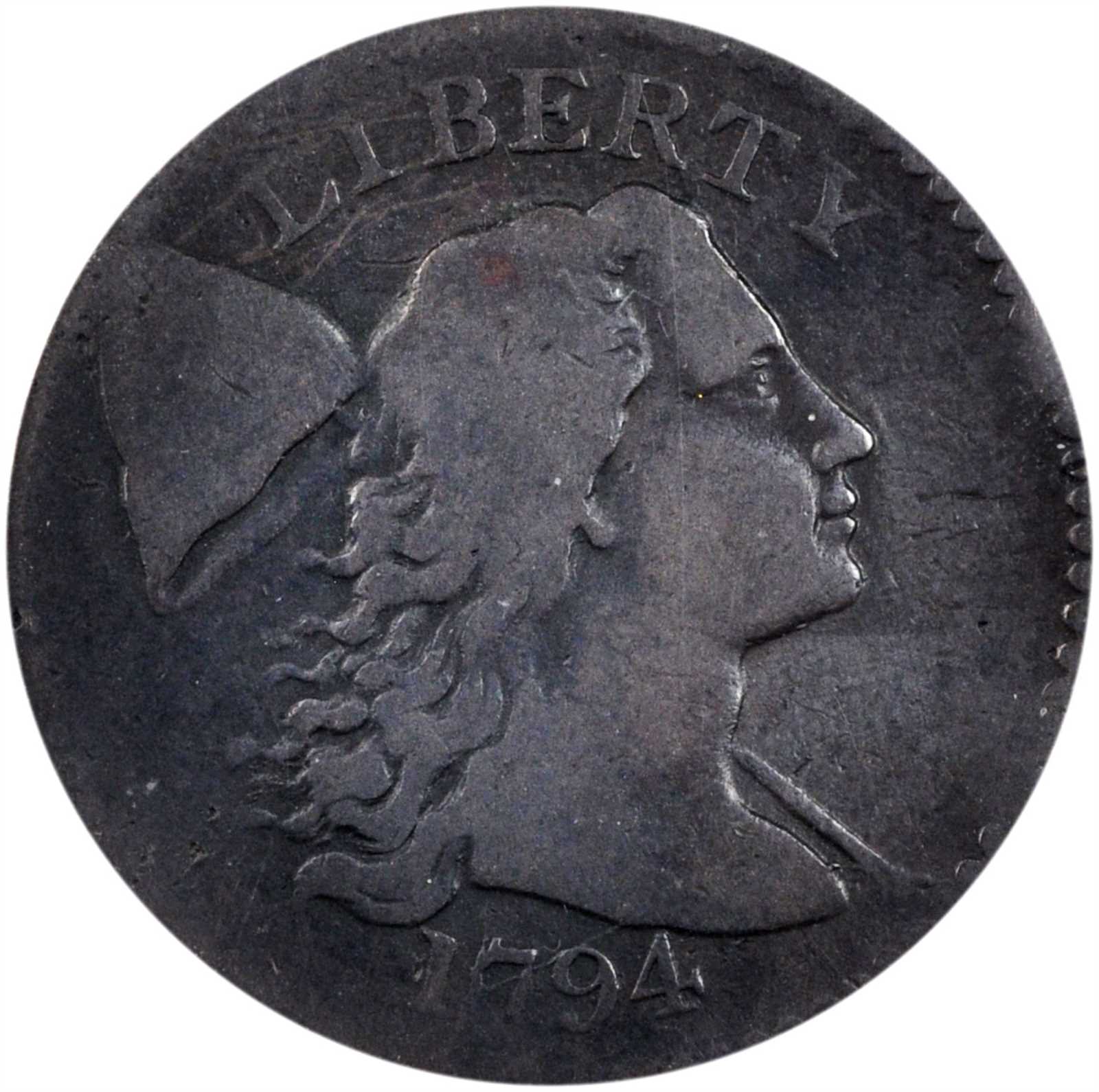 image for: 1794 Liberty Cap Cent. S-51. Head of 1794. VG-8 Details--Scratched (ANACS).