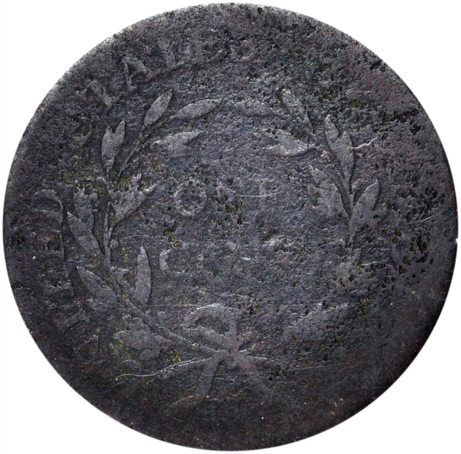 image for: 1796 Draped Bust Cent. S-116. Reverse of 1795. Good-6 Details--Corroded (ANACS).
