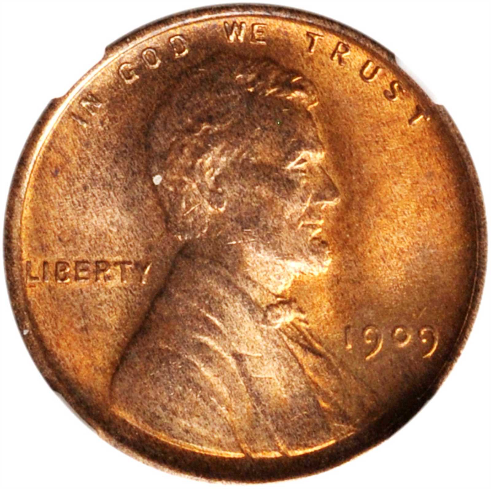 1909 Lincoln Cent. V.D.B. Unc Details--Altered Color (NGC).