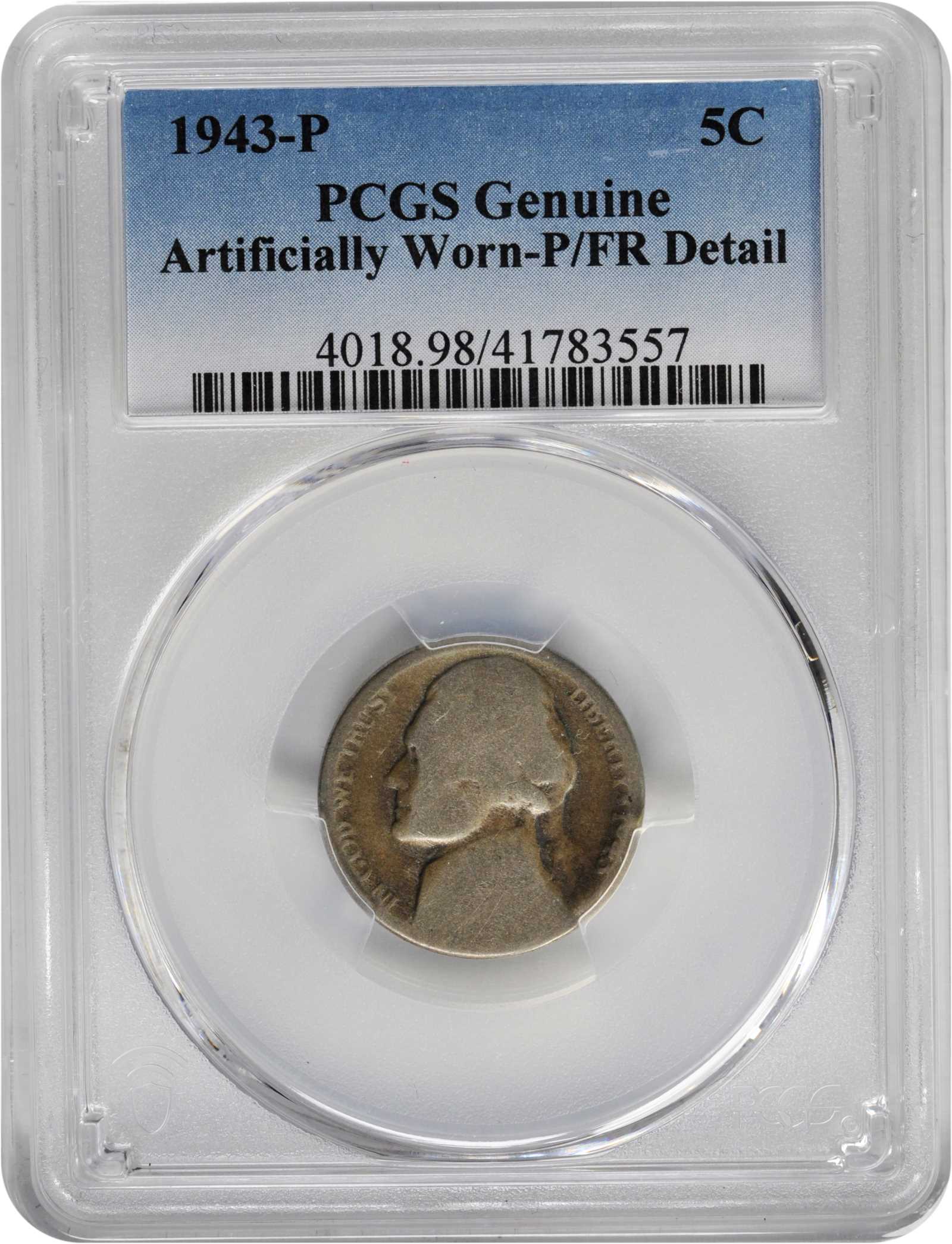 1943-P 5c Silver VF20 thumbnail 5