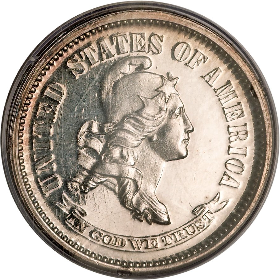 image for: 1869 10C Standard Silver Ten Cents, Judd-697, Pollock-776, High R.6, PR63 PCGS....