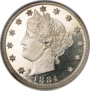 image for: 1884 5C PR66 Ultra Cameo NGC....