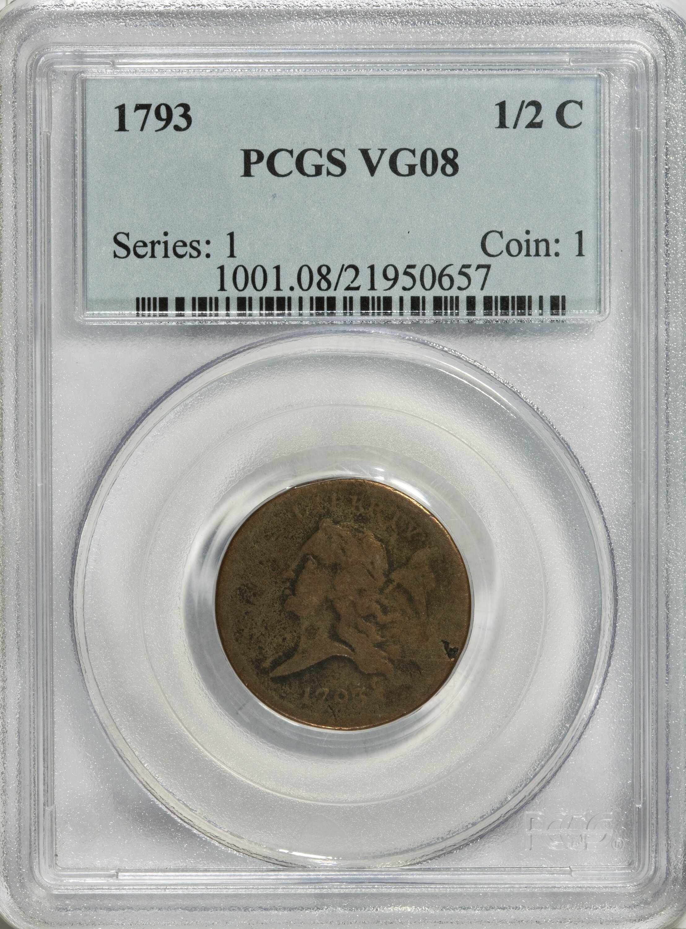 1793 1/2c MS RB thumbnail 4