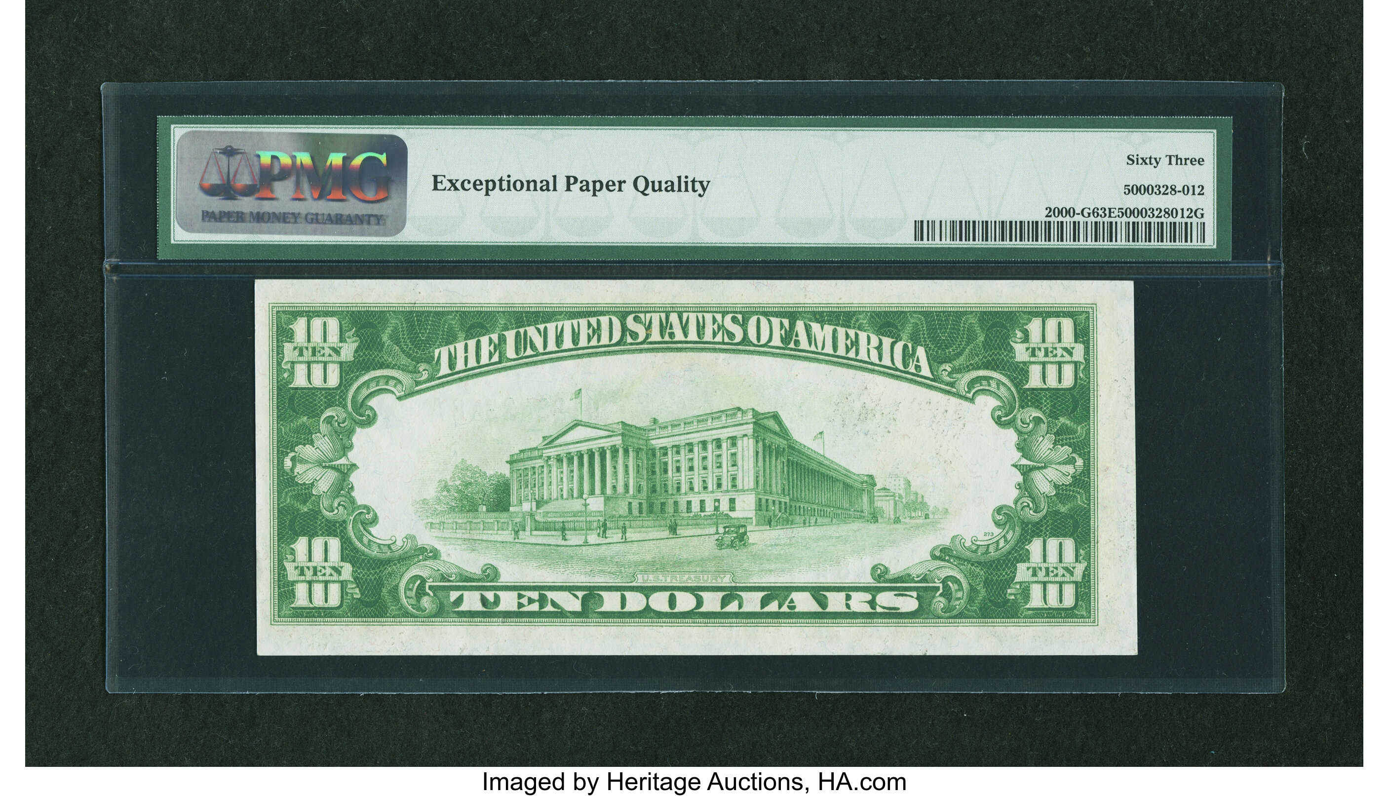 image for: Fr. 2000-G $10 1928 Federal Reserve Note. PMG Choice Uncirculated 63 EPQ....