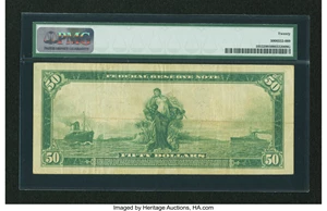 image for: Fr. 1053 $50 1914 Federal Reserve Note PMG Very Fine 20....