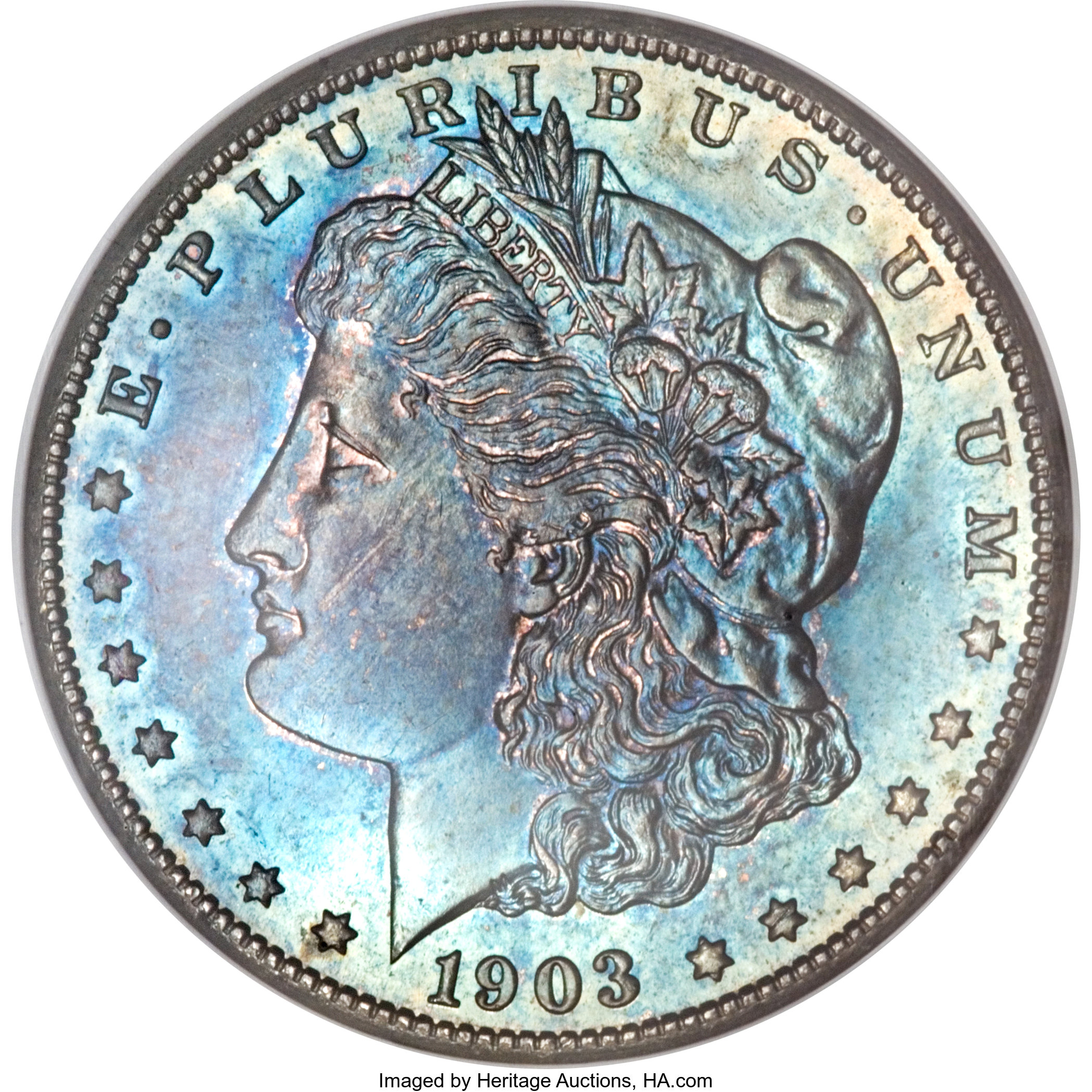 image for: 1903-S $1 MS63 Prooflike NGC....