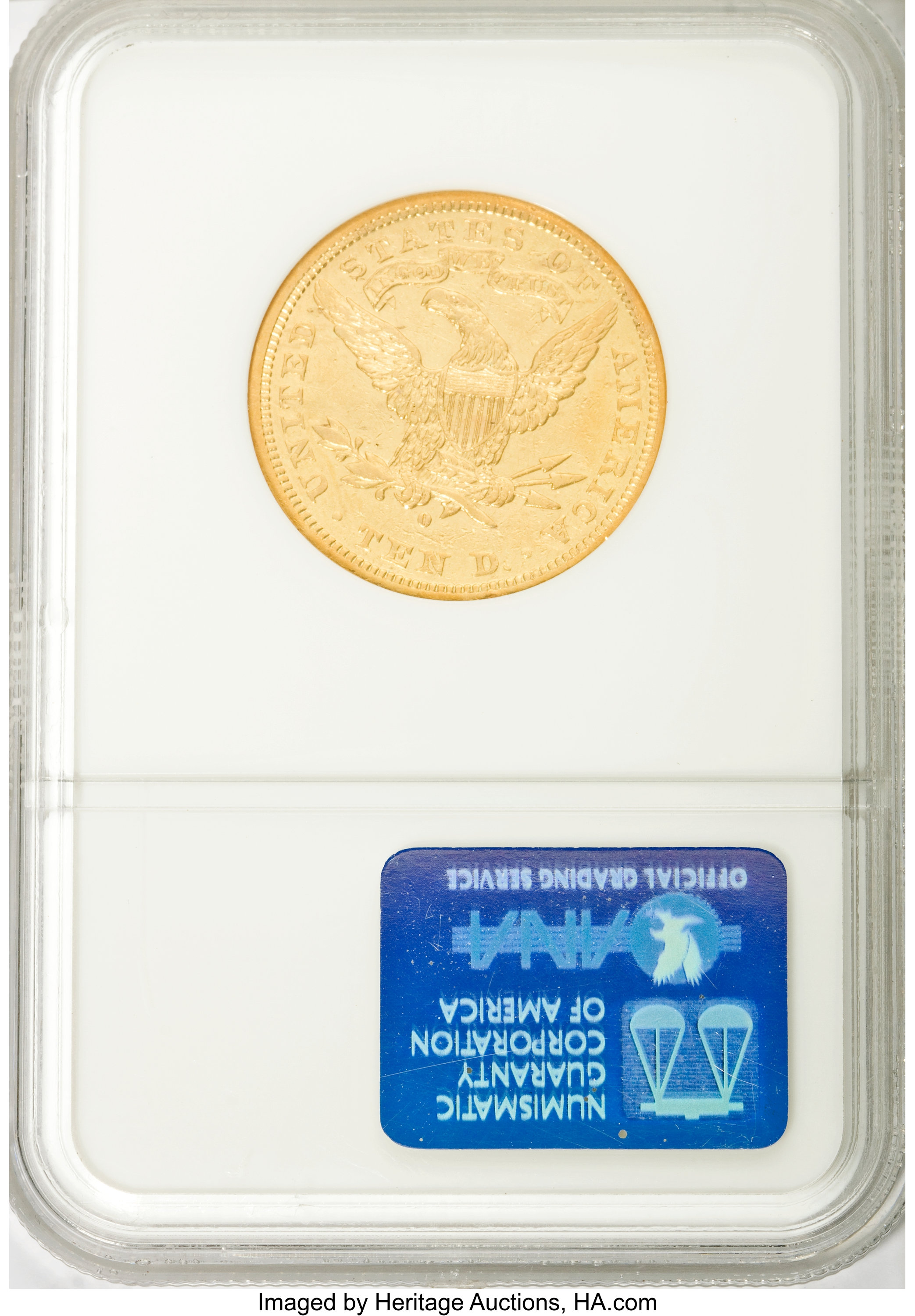 image for: 1883-O $10 AU50 NGC....