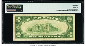 image for: Fr. 2001-B* $10 1928A Federal Reserve Star Note. PMG Very Fine 25....