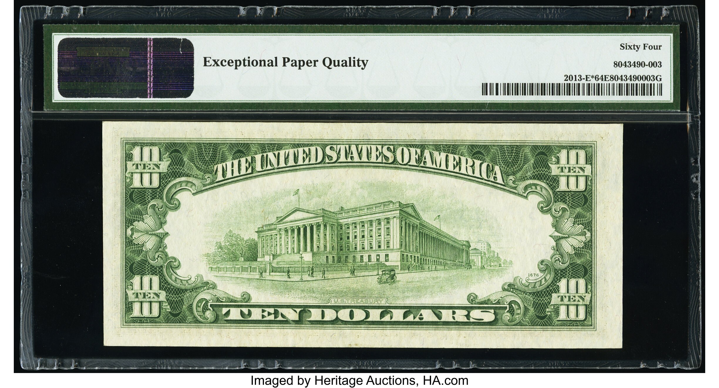 image for: Fr. 2013-E* $10 1950C Federal Reserve Star Note. PMG Choice Uncirculated 64 EPQ....