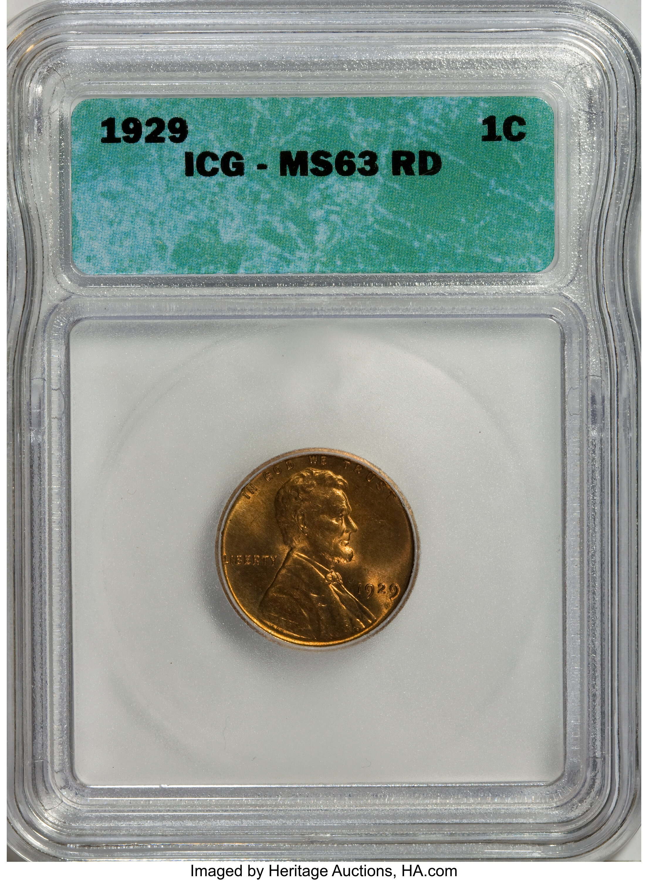 1929 1c MS RD MS63 RD thumbnail 5