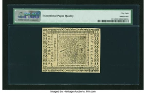 image for: Continental Currency July 22, 1776 $6 PMG Choice About Unc 58 EPQ....
