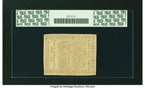 image for: Continental Currency May 20, 1777 $2 PCGS Very Fine 20....