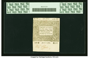 image for: Connecticut July 1, 1780 2s6d PCGS Choice About New 58....