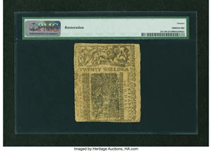 image for: Delaware May 1, 1758 20s PMG Fine 12 NET....