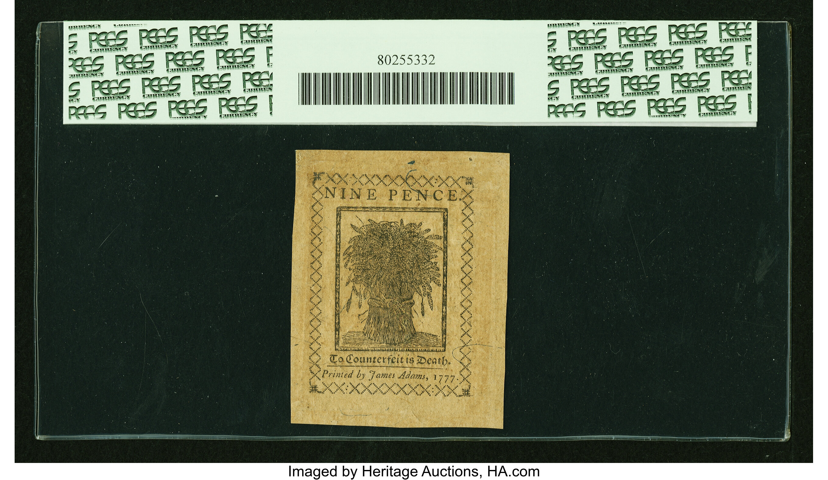 image for: Delaware May 1, 1777 9d PCGS Gem New 65 Apparent....