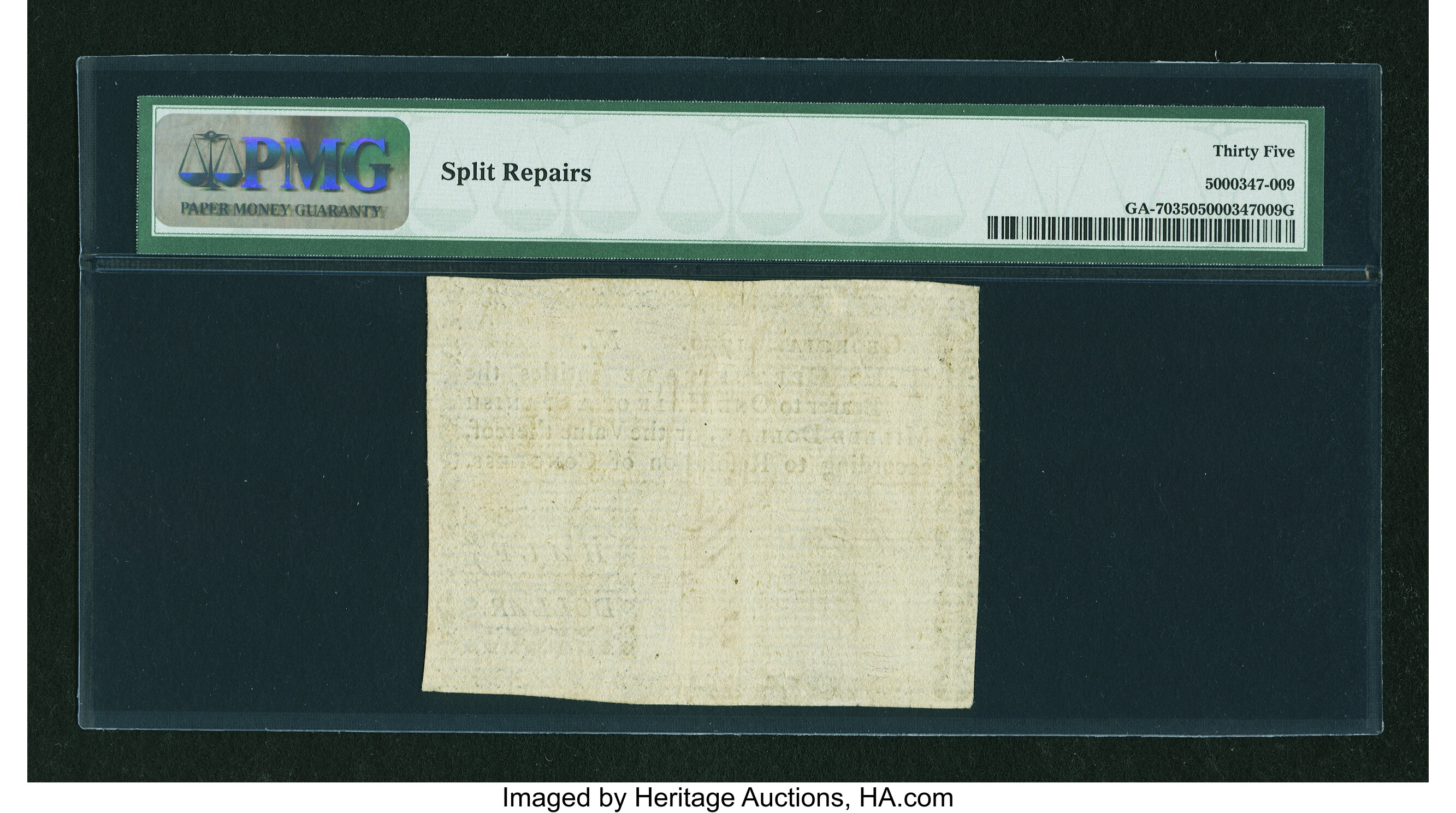 image for: Georgia 1776 $1/2 PMG Choice Very Fine 35....