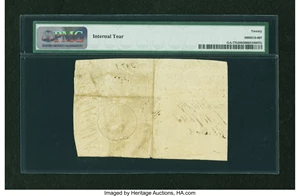 image for: Georgia 1776 $20 Maroon Seal PMG Very Fine 20....