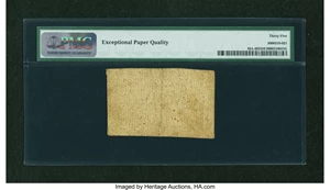 image for: Massachusetts June 18, 1776 4s4d PMG Choice Very Fine 35 EPQ....
