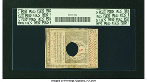 image for: New Hampshire April 29, 1780 $3 PCGS Very Fine 25....