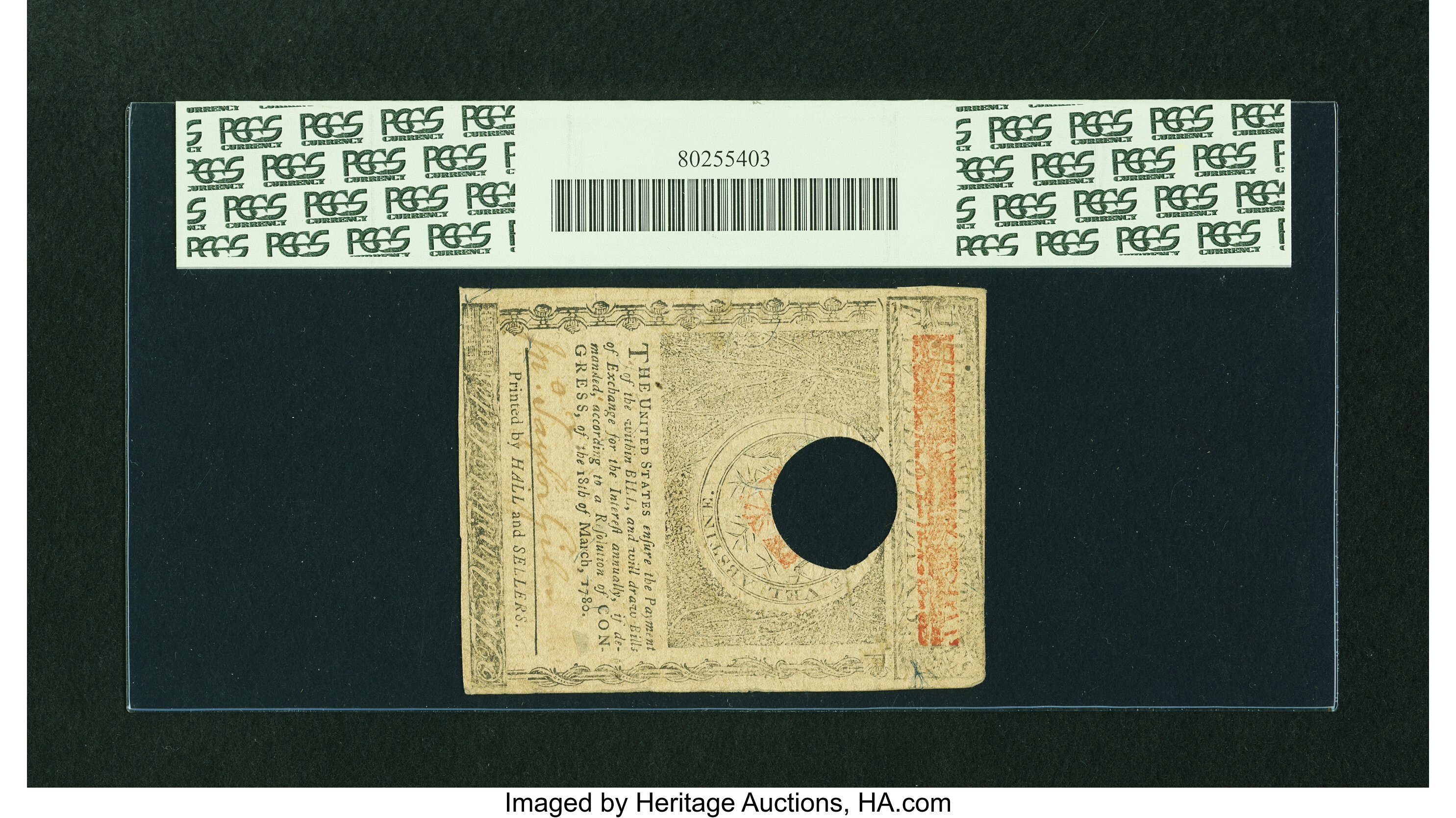 image for: New Hampshire April 29, 1780 $5 PCGS Apparent Very Fine 25.