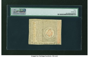 image for: New Hampshire April 29, 1780 $8 PMG Very Fine 30....