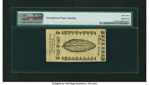 image for: New Jersey June 22, 1756 3s PMG Choice Uncirculated 63 EPQ....