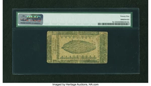image for: New Jersey April 12, 1757 £6 Green Back PMG Very Fine 25....