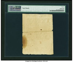 image for: New York May 31, 1709 10s PMG Fine 12 NET....