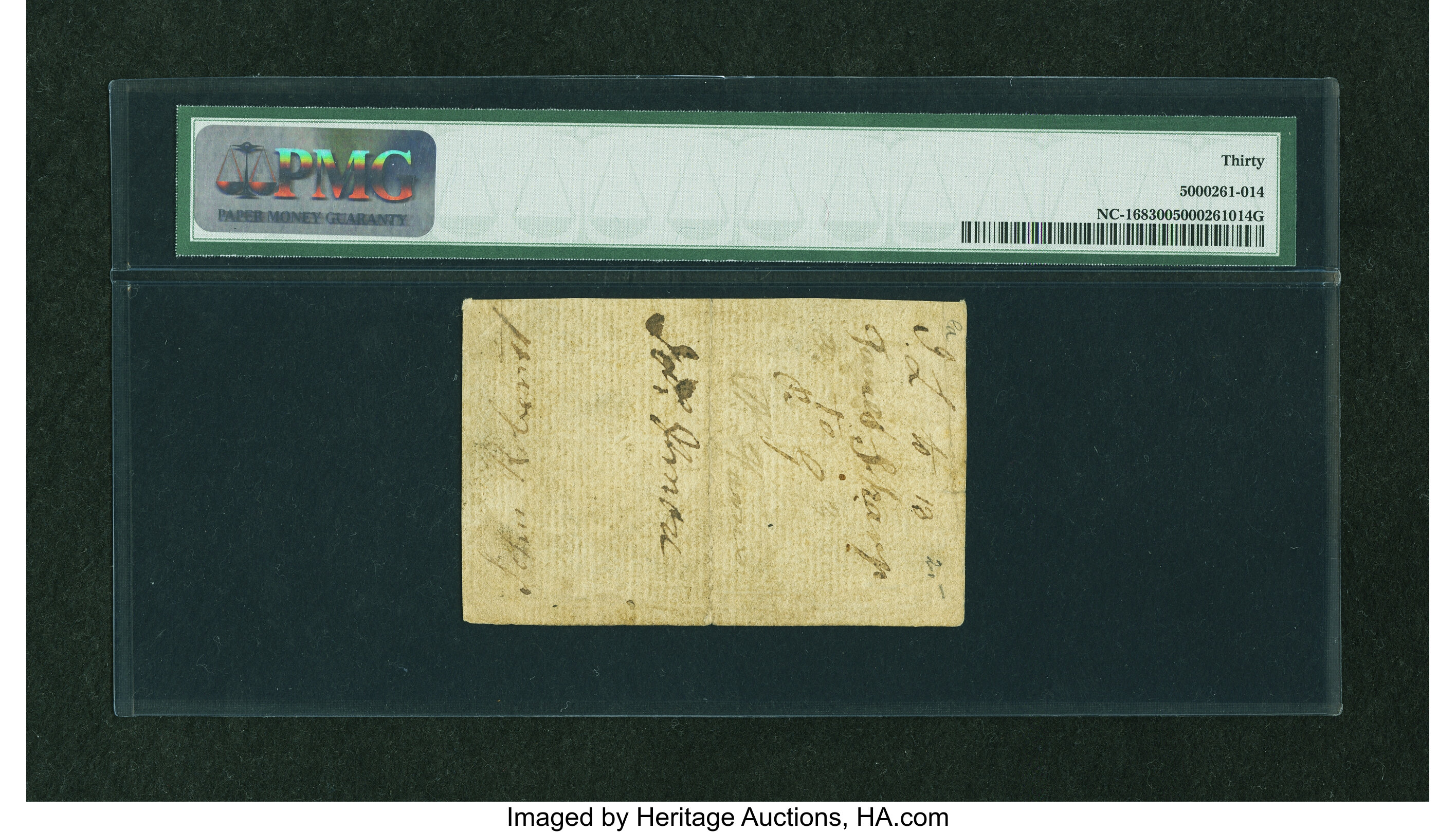 image for: North Carolina April 2, 1776 $15 Boar PMG Very Fine 30....