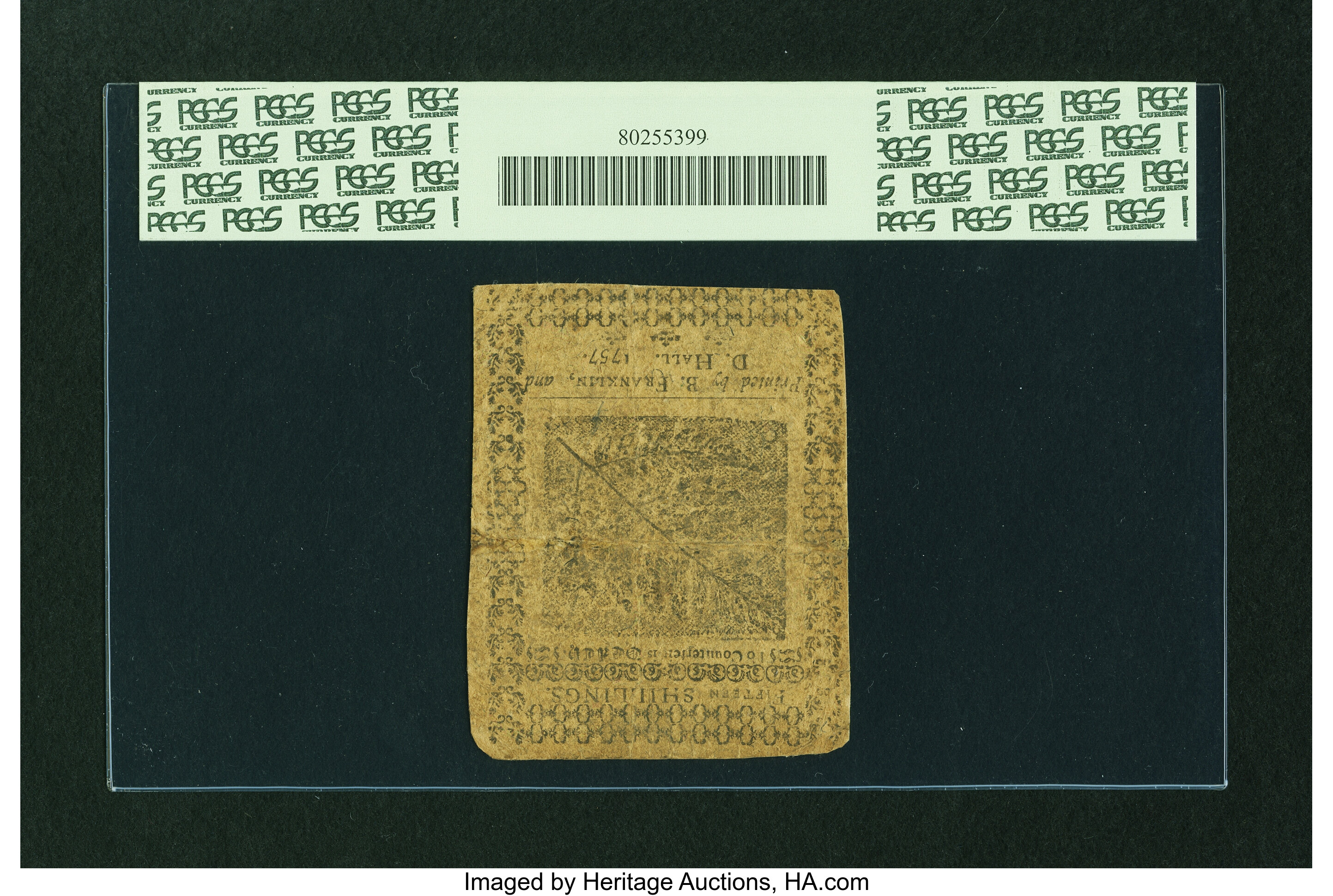 image for: Pennsylvania July 1, 1757 15s PCGS Apparent Very Fine 20....