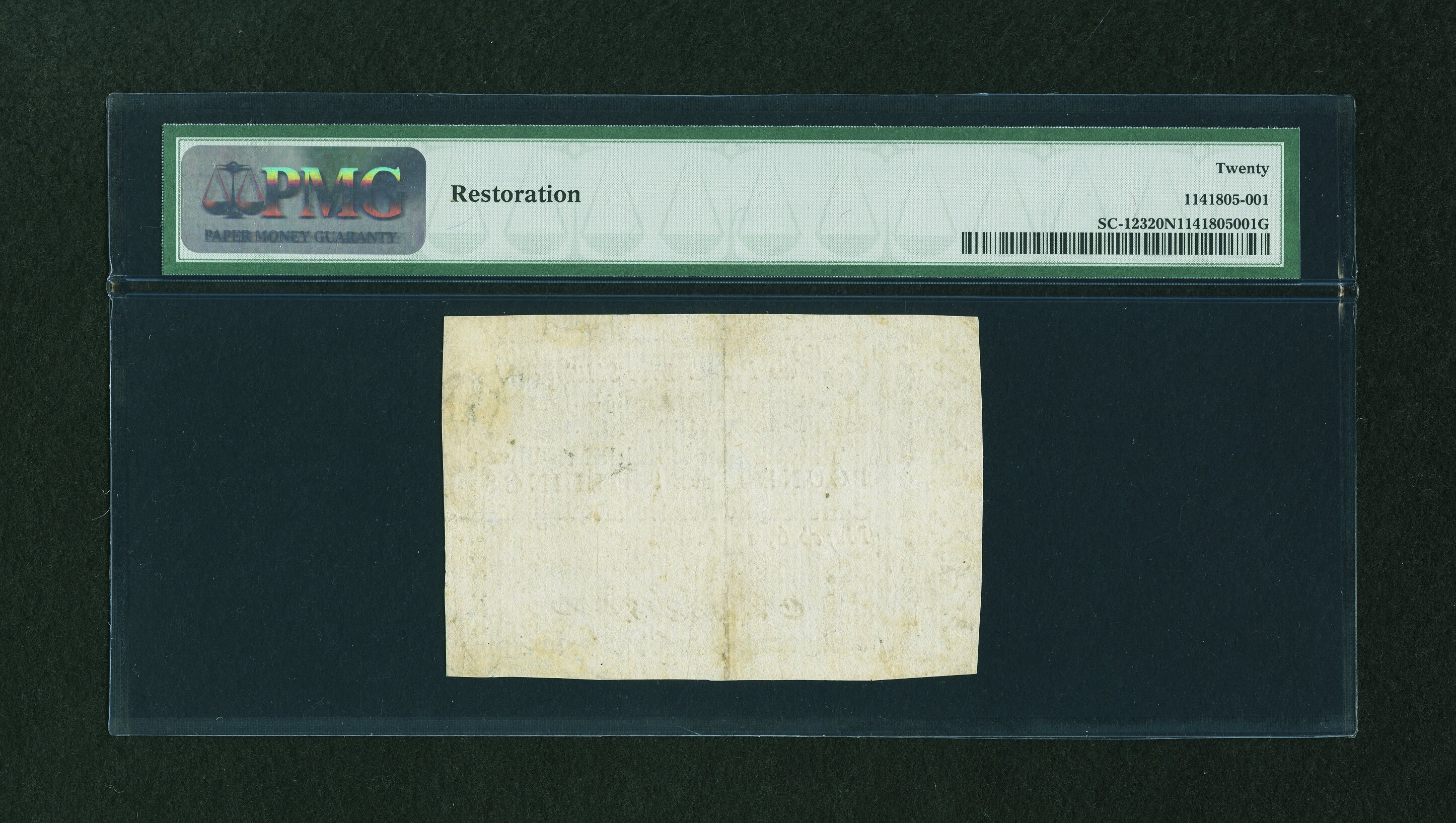 image for: South Carolina March 6, 1776 £2/5s PMG Very Fine 20 NET....