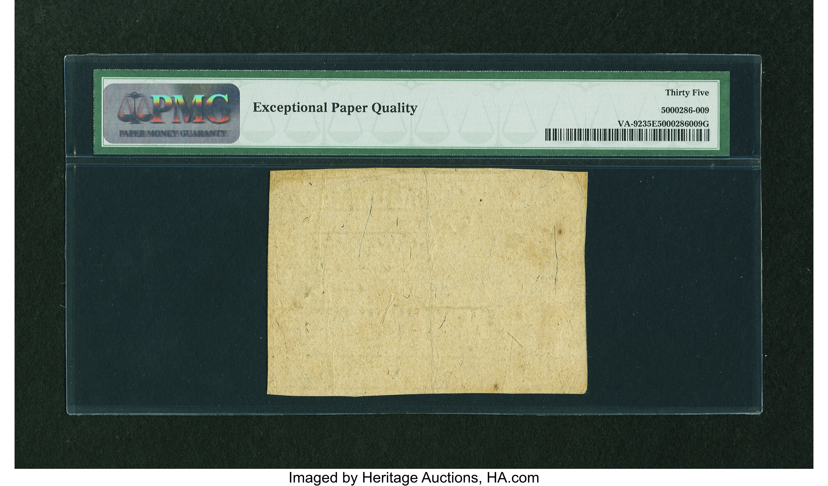 image for: Virginia May 6, 1776 5s PMG Choice Very Fine 35 EPQ....