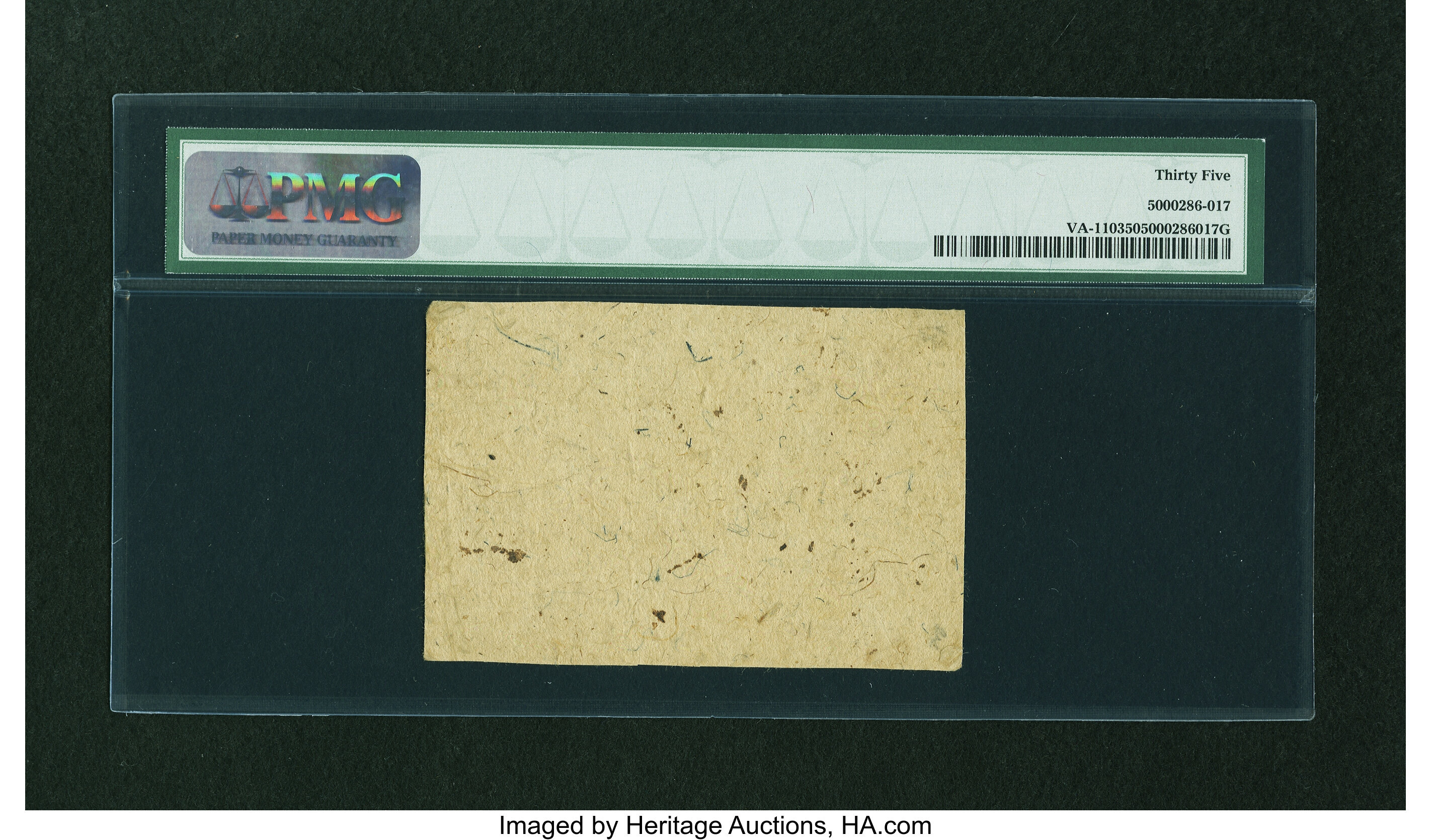 image for: Virginia October 7, 1776 $10 PMG Choice Very Fine 35....