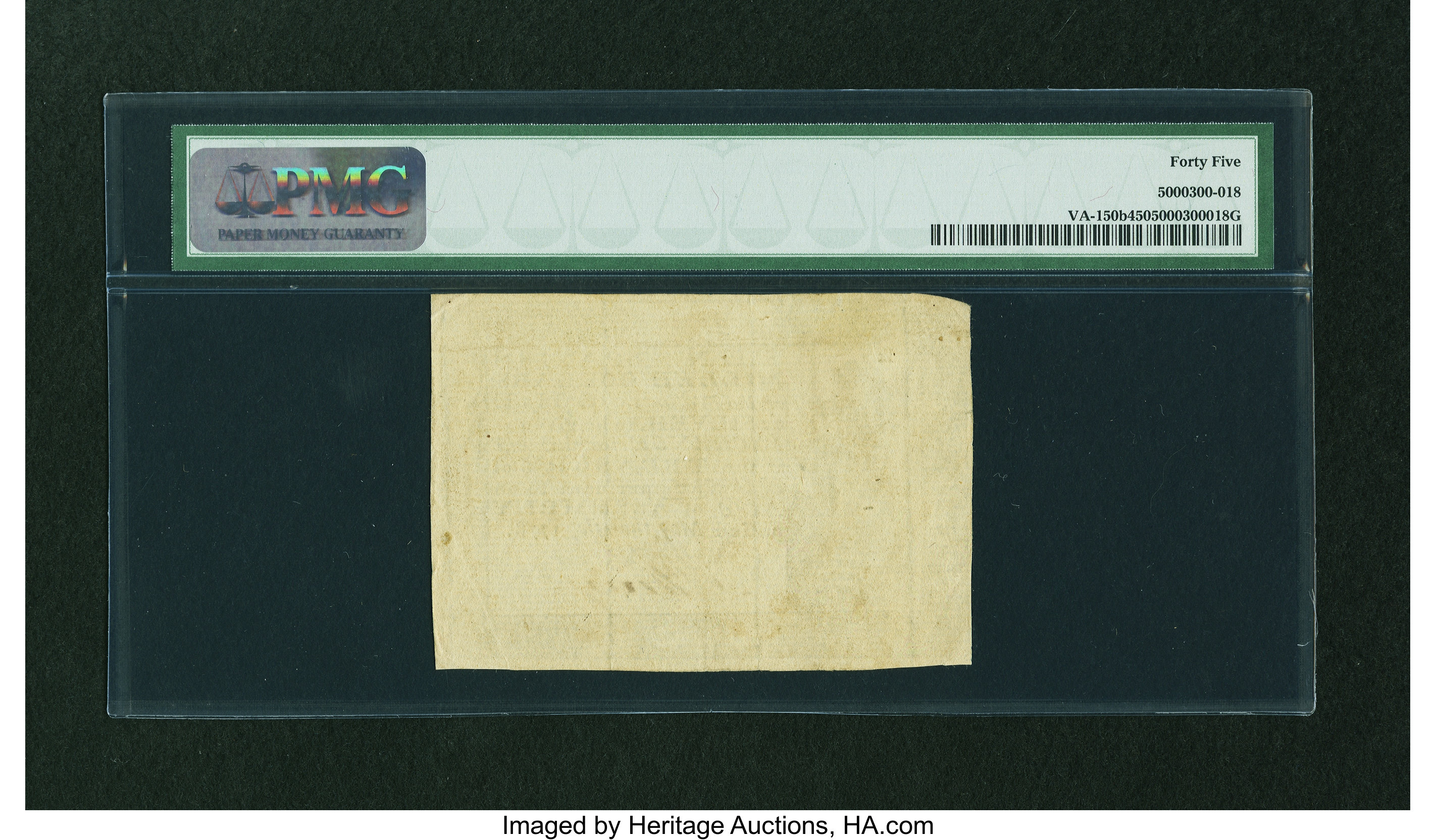 image for: Virginia May 4, 1778 (Dates Printed) $10 PMG Choice Extremely Fine 45....