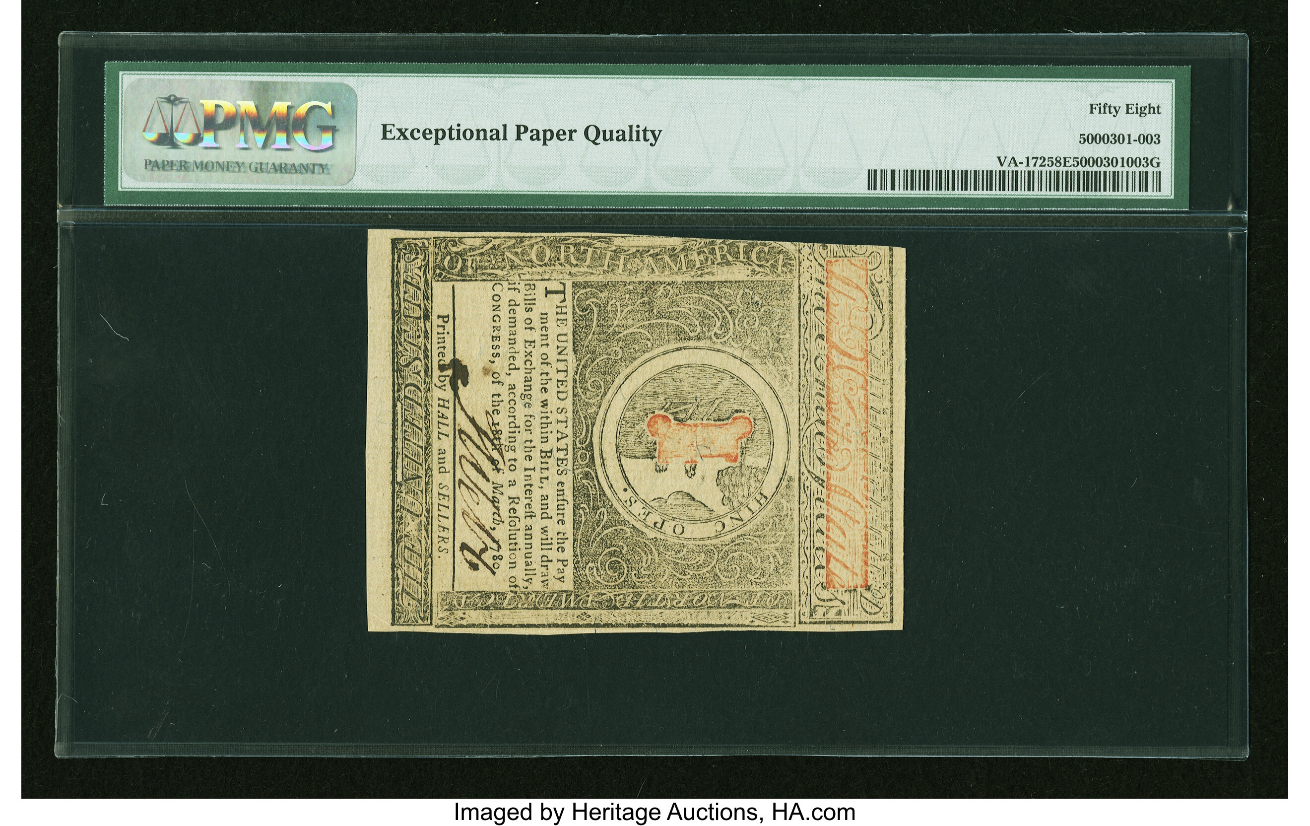 image for: Virginia May 1, 1780 $2 PMG Choice About Unc 58 EPQ....