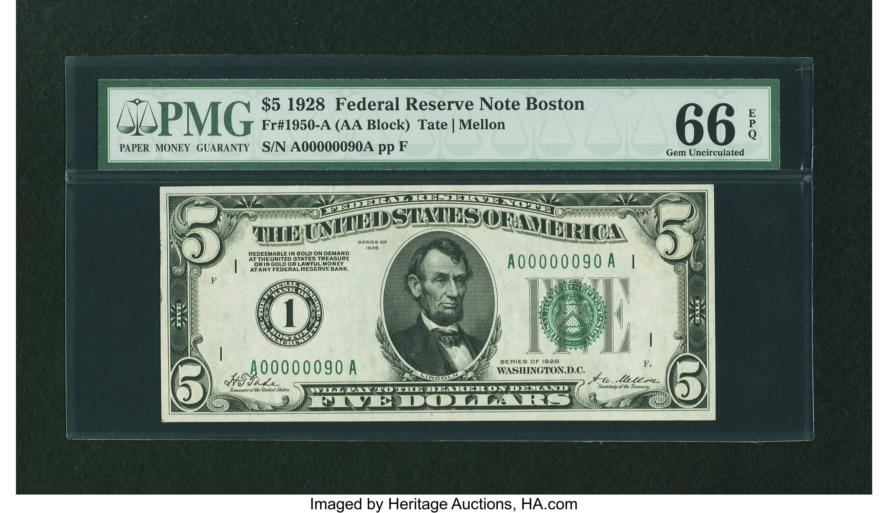 1985 $5 US Federal Reserve Small Notes for sale