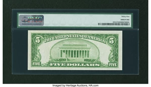 image for: Fr. 1954-F $5 1928D Federal Reserve Note. PMG Choice Very Fine 35....