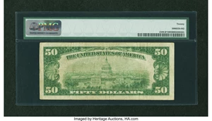 image for: Fr. 2100-B* $50 1928 Federal Reserve Note. PMG Very Fine 20....