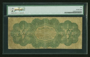 image for: Fr. 61 $5 1862 Legal Tender PMG Good 6....