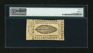 image for: New Jersey December 31, 1763 15s PMG About Uncirculated 55....