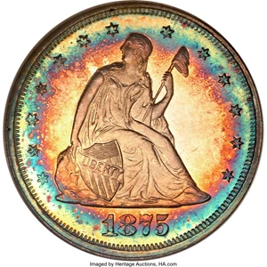 image for: 1875 20C PR67 ★ Cameo NGC....