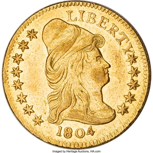 image for: 1804 $2 1/2 13 Star Reverse AU58 PCGS....