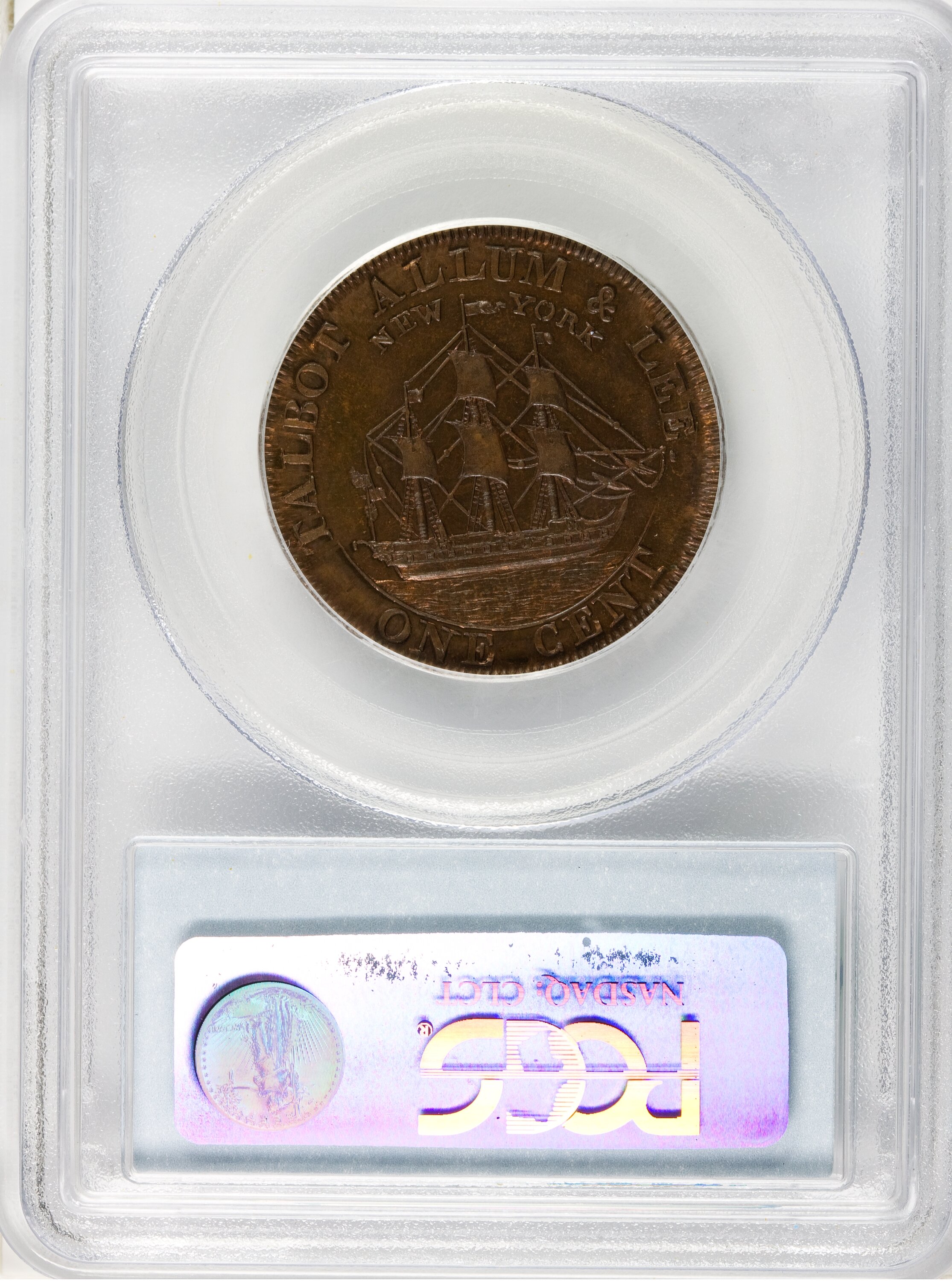 image for: 1794 Cent Talbot, Allum & Lee Cent PR64 Red and Brown PCGS. CAC....