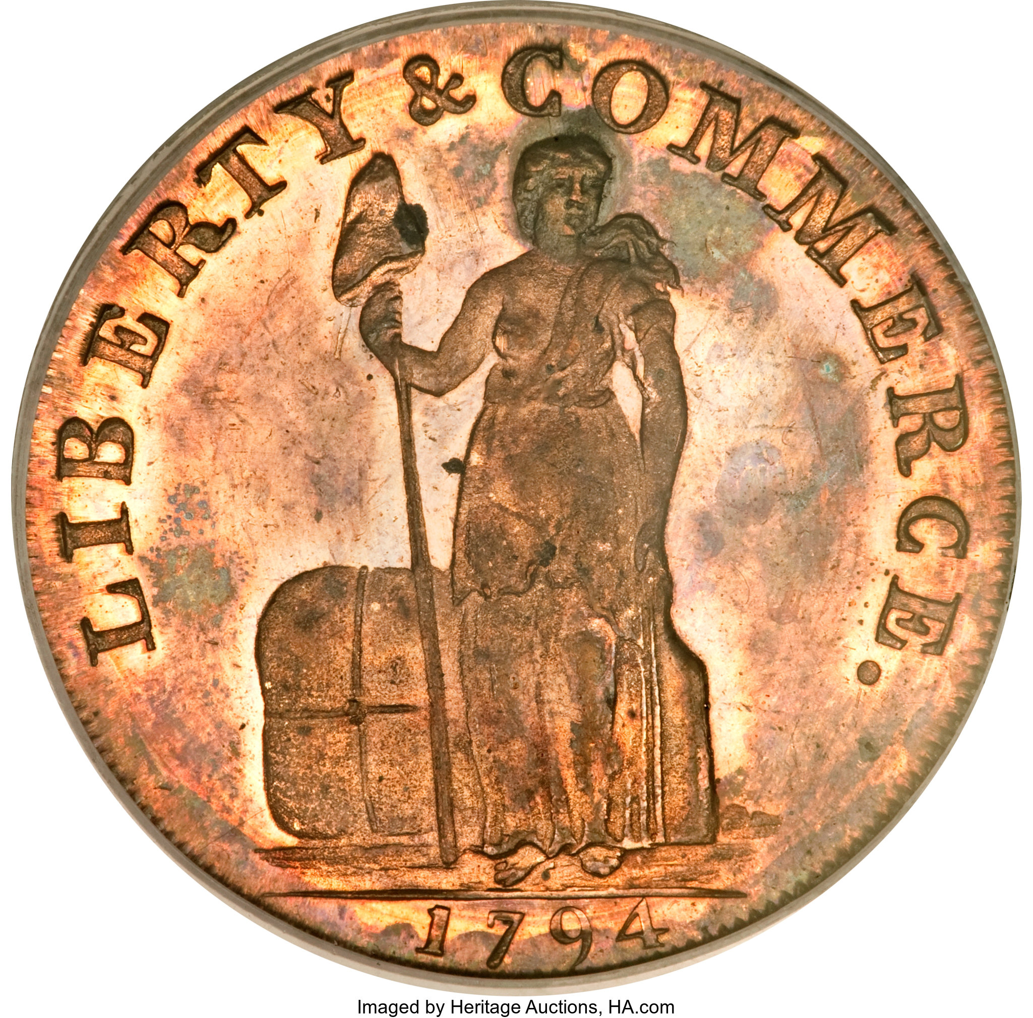 image for: 1794 Cent Talbot, Allum & Lee Cent PR64 Red and Brown PCGS....