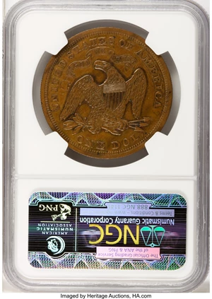 image for: 1870 $1 Dollar, Judd-1016, Pollock-1150, Low R.7, PR62 Brown NGC....