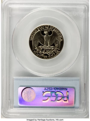 image for: 1970-S 25C PR69 Deep Cameo PCGS. Ex:Daniel D. Biddle. PCGS Population (31/0). NGC Census: (0/0). (#96002)...