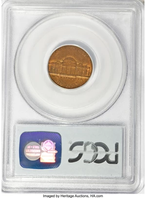 image for: 1976-D 5C Nickel--Struck on a Cent Planchet--AU58 PCGS.From The Victoria Collection....
