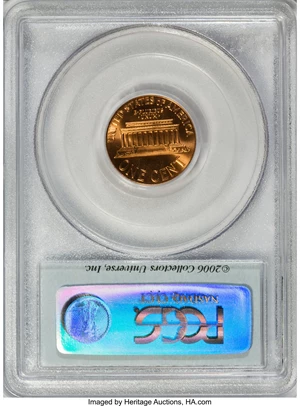 image for: (2)2005-D 1C Satin SMS MS69 Red PCGS.... (Total: 2 coins)