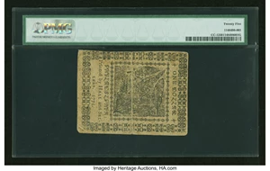 image for: Continental Currency May 10, 1775 $1 PMG Very Fine 25....