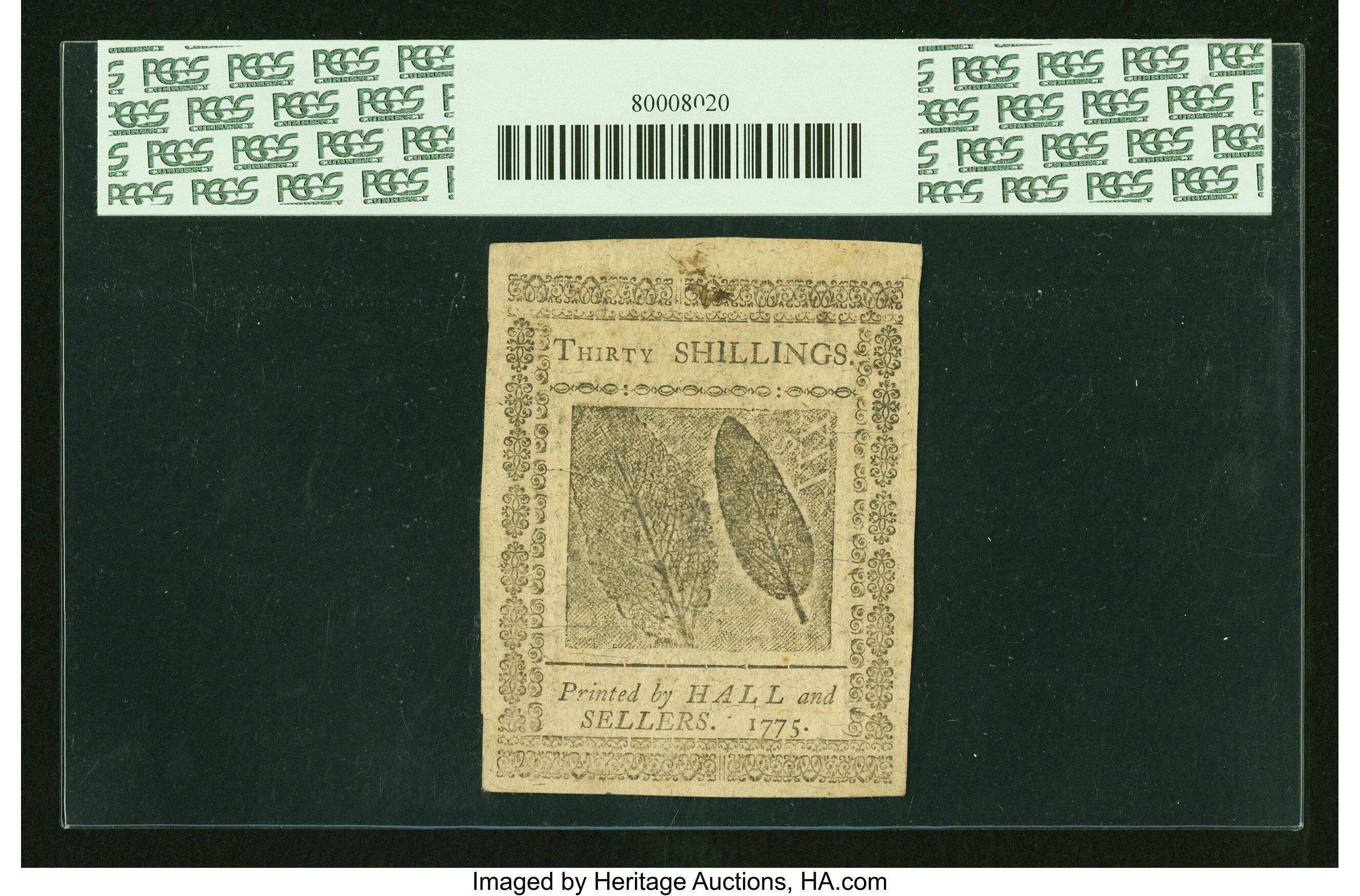 image for: Pennsylvania December 8, 1775 30s PCGS Choice New 63....